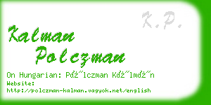 kalman polczman business card